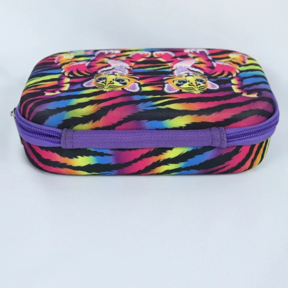 Lisa Frank Rainbow Forrest Tiger Storage Pencil Case Zipper Pouch 8